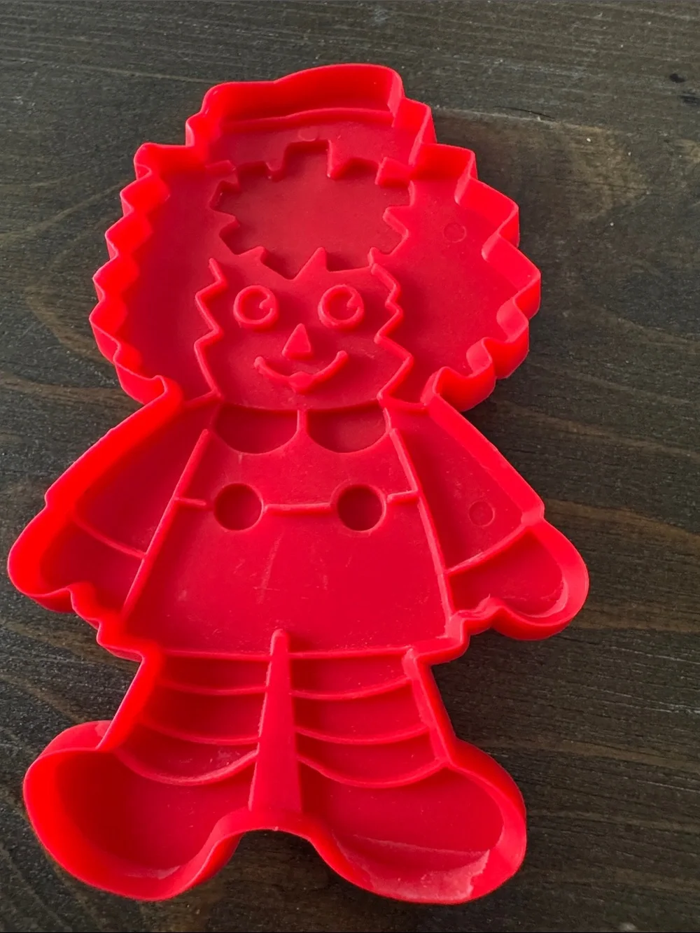Bobbs Merrill raggedy Ann and Andy cookie cutters vintage set 1970’s 4.5”